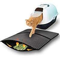 SONNIG Plegable Cat Litter Mat- Doble Capa de Panal Alfombra para Gatos Estera para Bandeja de Arena para Gatos con…